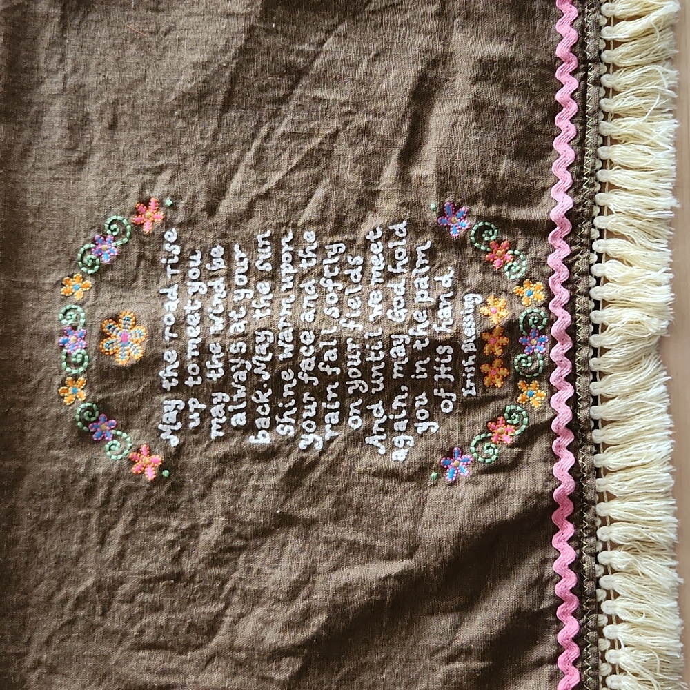 Natural Life blessing tea towel